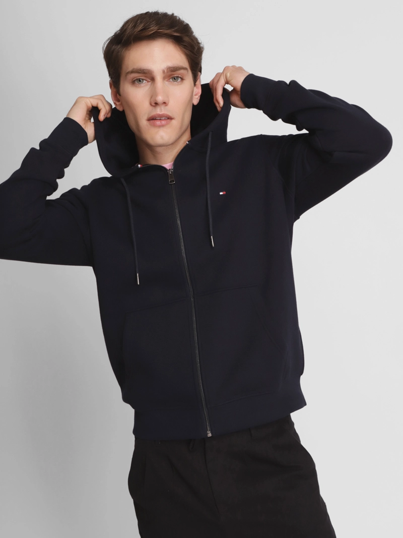 POLERON HOODIE CON CIERRE LOGO - 1