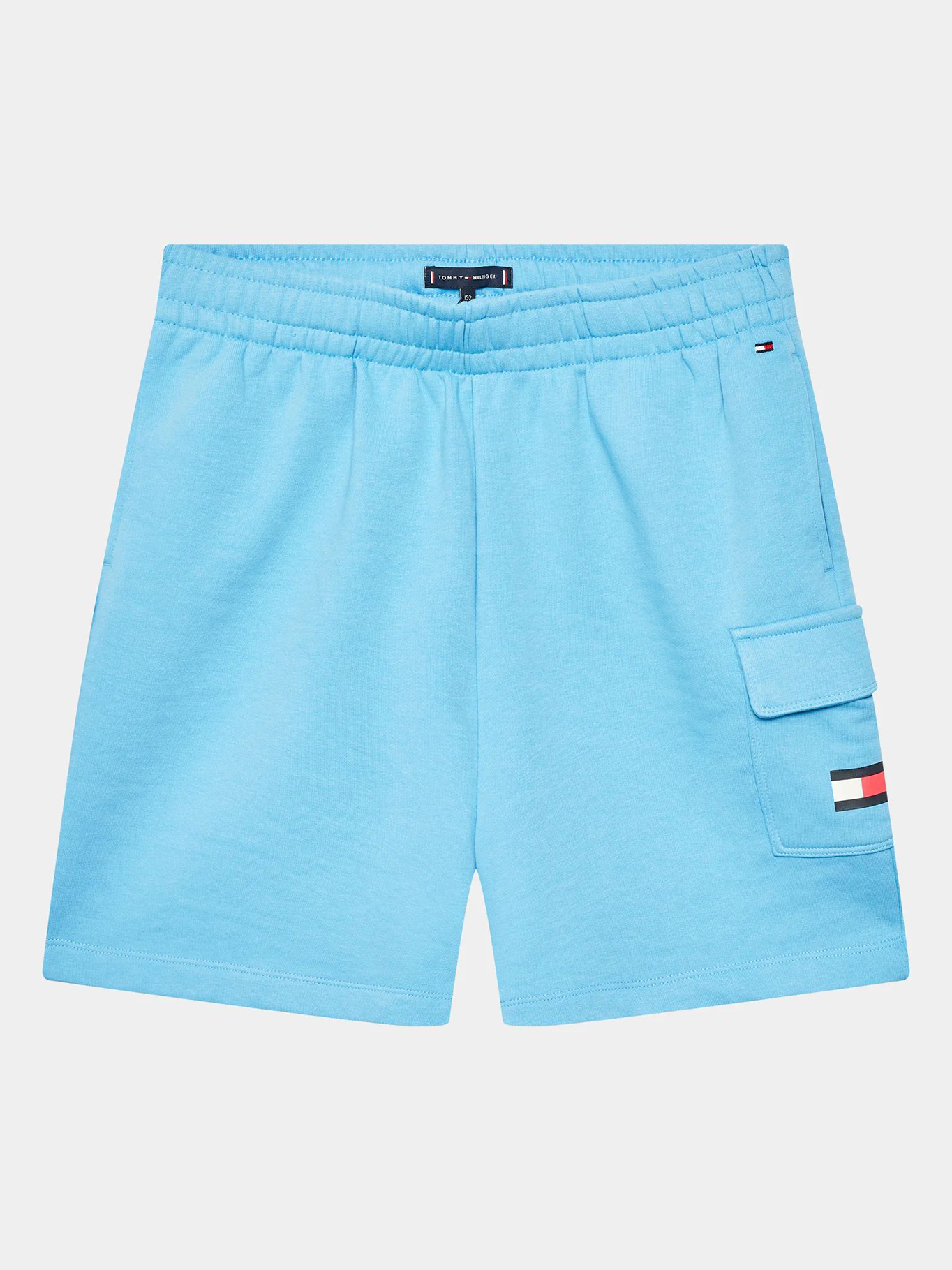 SHORT ALGODÓN NIÑO TOMMY HILFIGER CON BOLSILLO Y LOGO - 1
