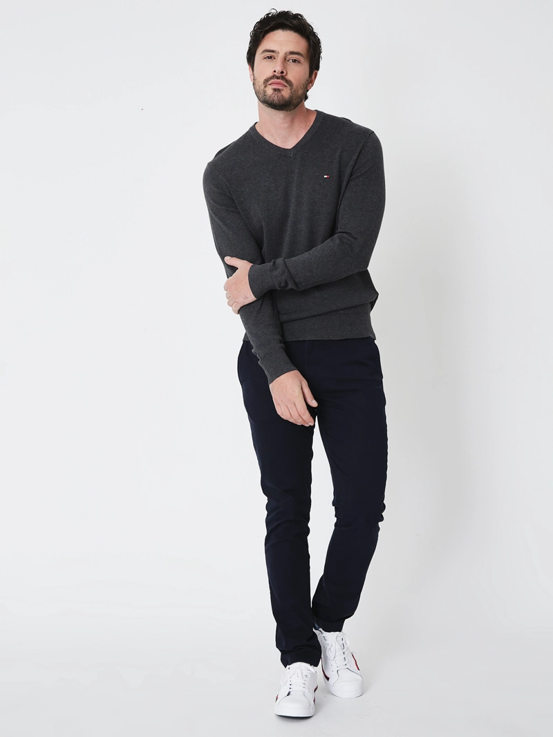 SWEATER BASICO SIGNATURE V-NECK - 3