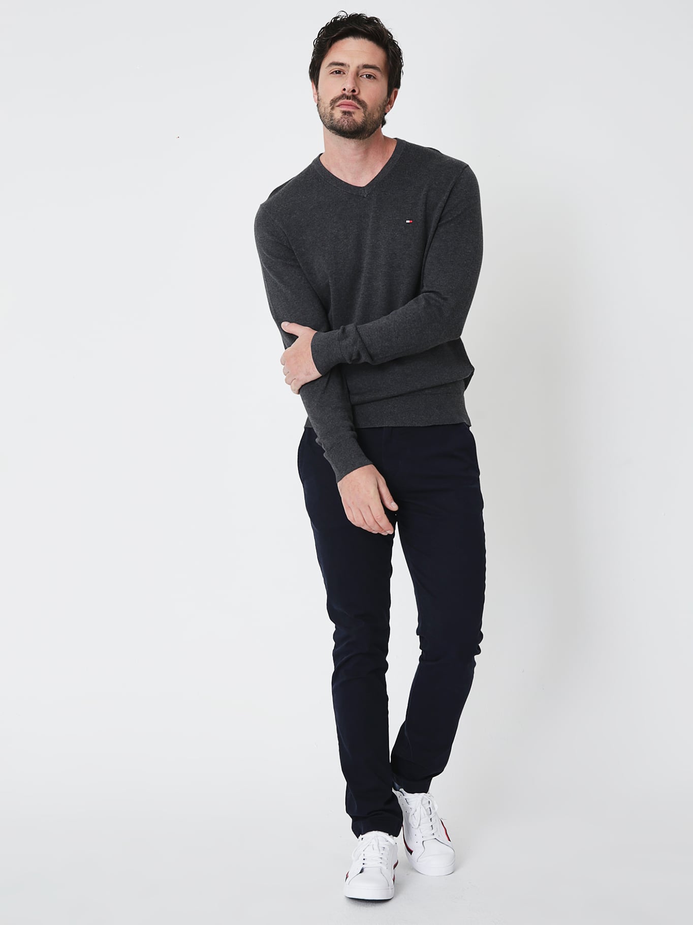 SWEATER BASICO SIGNATURE V-NECK - 3