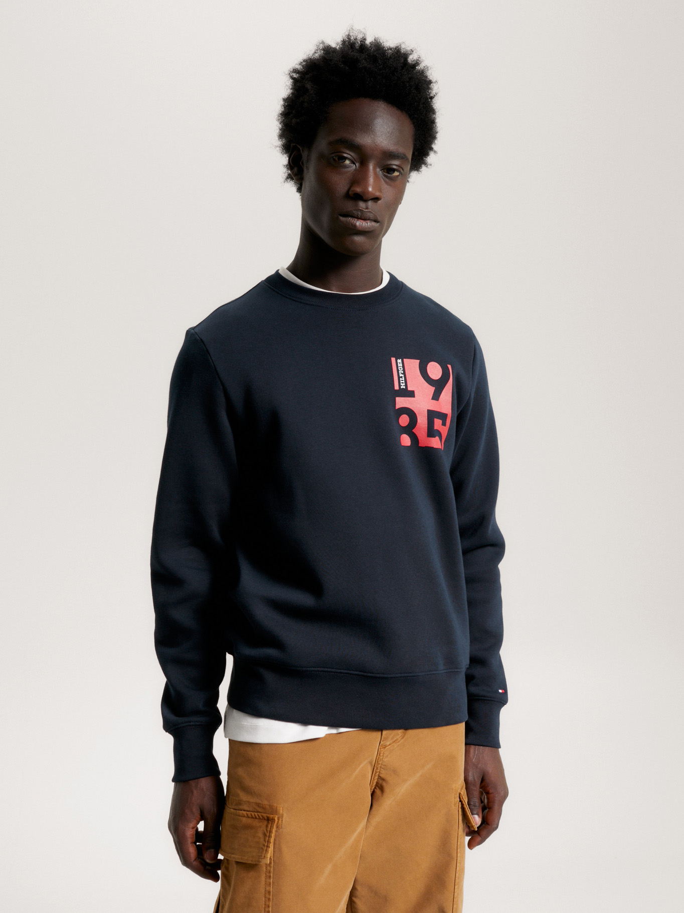 POLERÓN C-NECK CON LOGO ESTAMPADO - 1