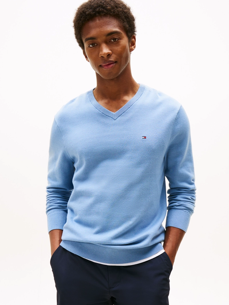 SWEATER BASICO SIGNATURE V-NECK - 1