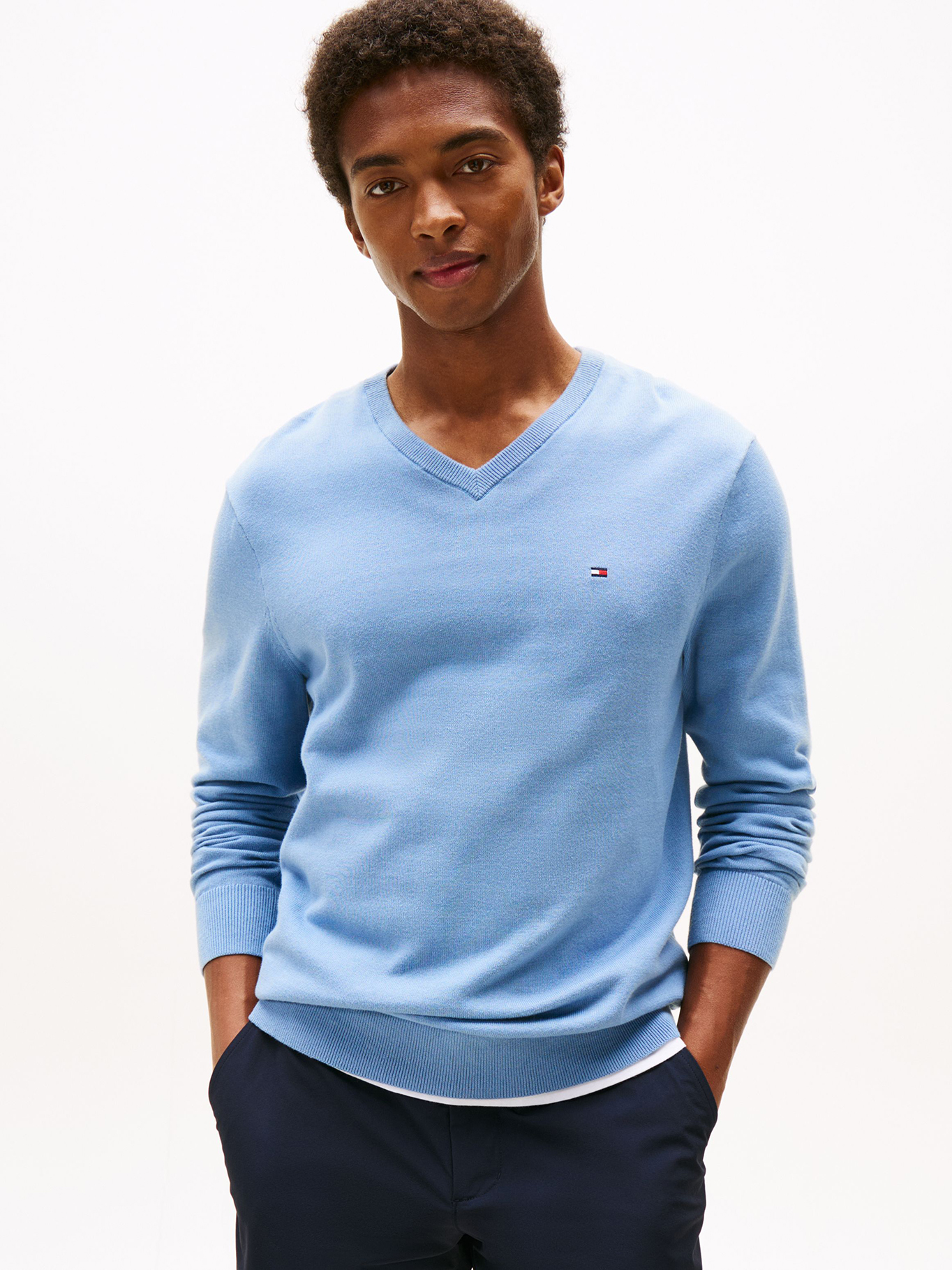 SWEATER BASICO SIGNATURE V-NECK - 1