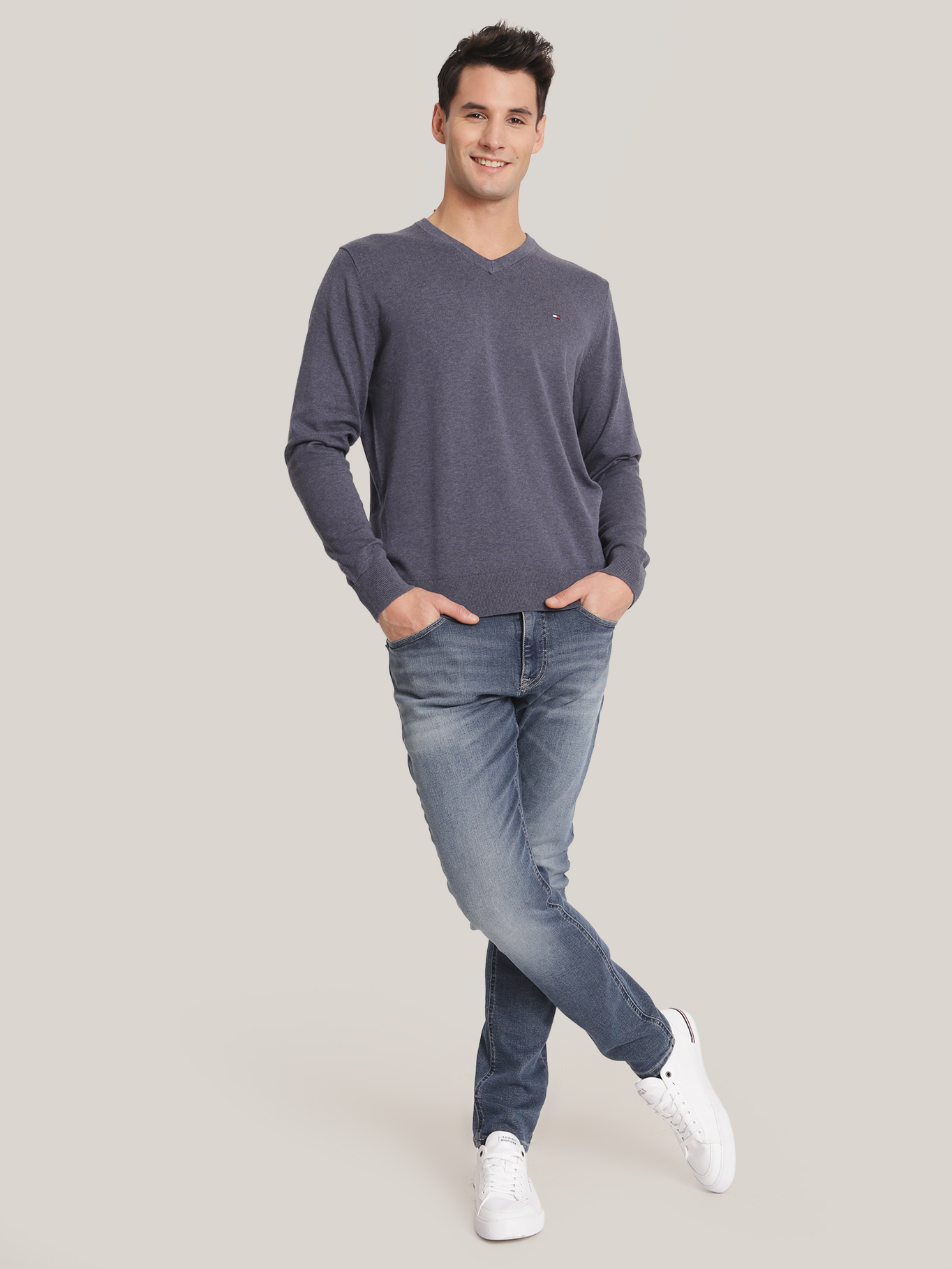 SWEATER BASICO SIGNATURE V-NECK - 2