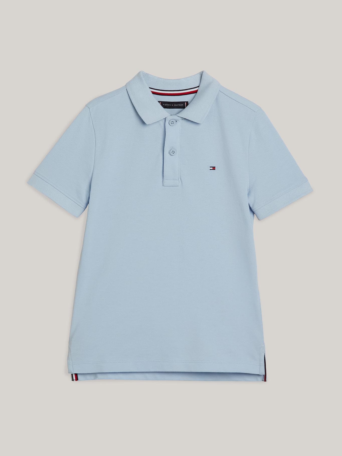 POLO ALGODÓN NIÑO TOMMY HILFIGER CELESTE LOGO FLAG ESSENTIAL - 5
