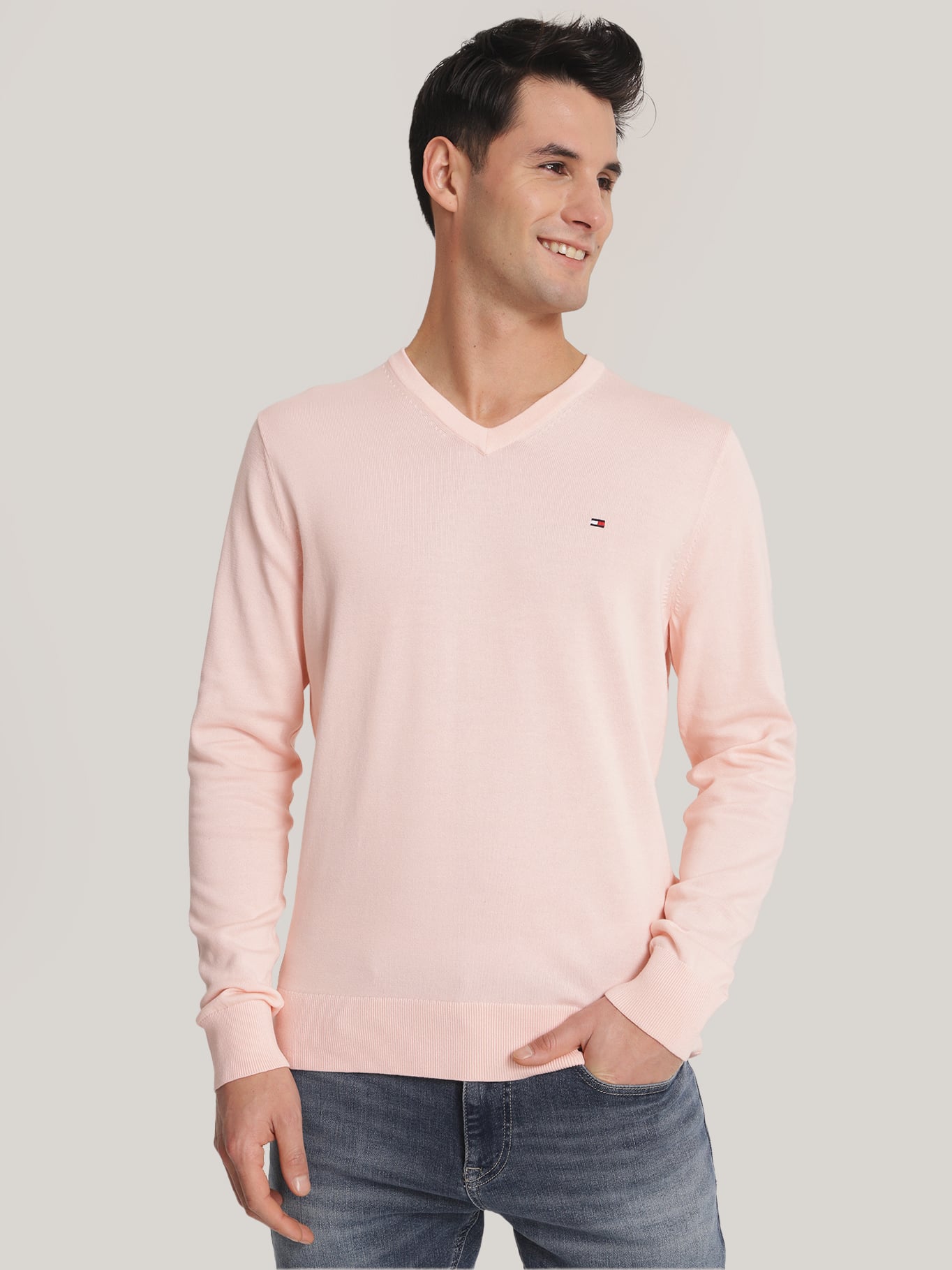 SWEATER BASICO SIGNATURE V-NECK - 1