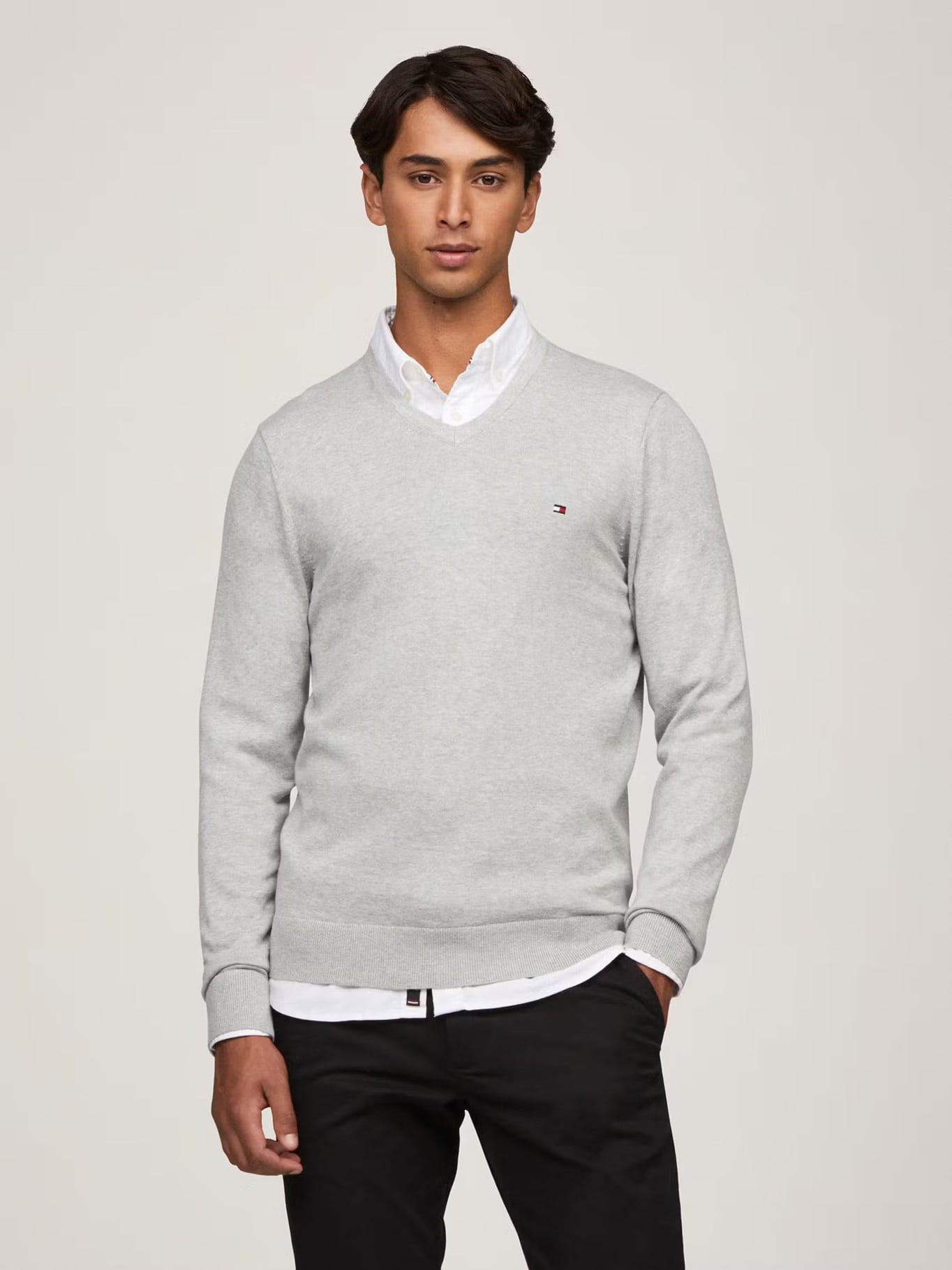 SWEATER BASICO SIGNATURE V-NECK - 1