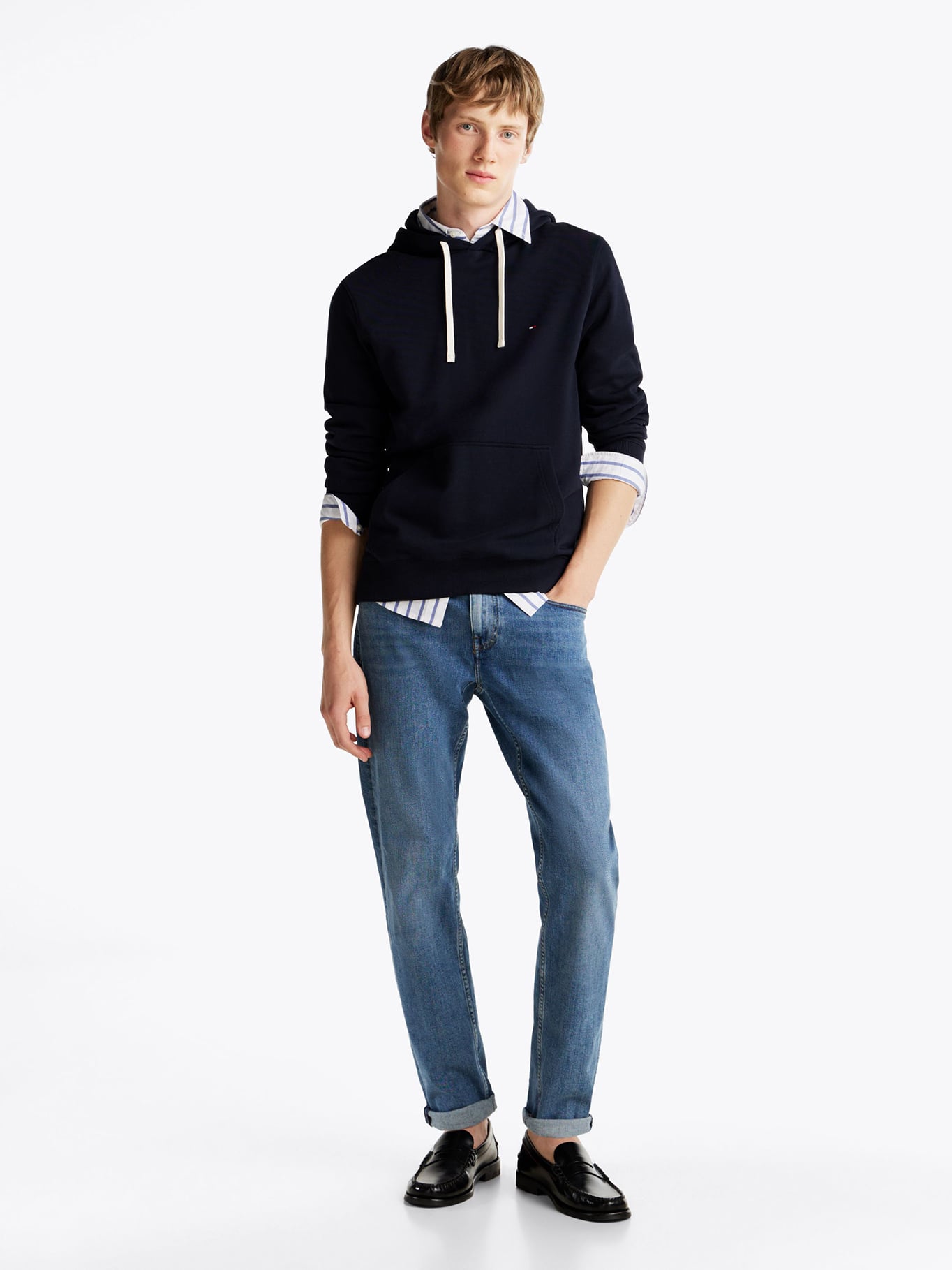 POLERON HOODIE CON LOGO BORDADO - 2