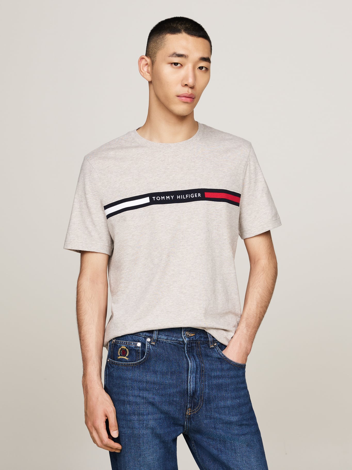 POLERA CHEST INSERT LOGO REGULAR FIT - 1