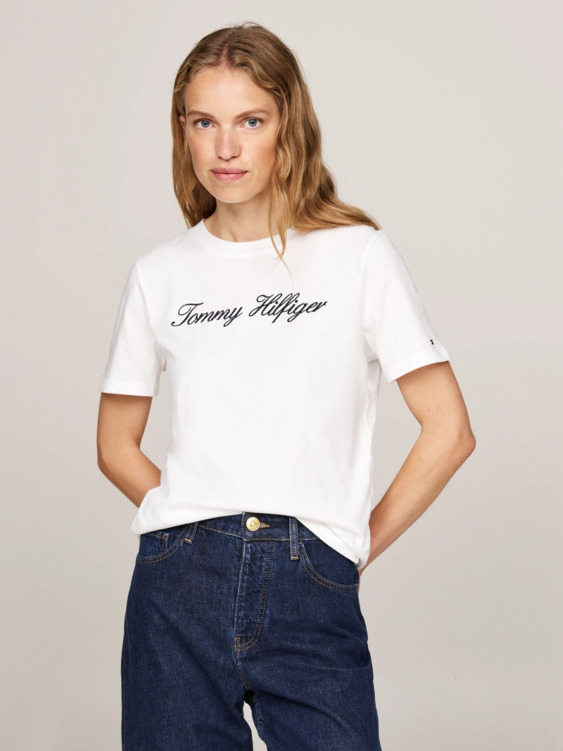 POLERA CON LOGO SCRIPT REGULAR FIT - 1