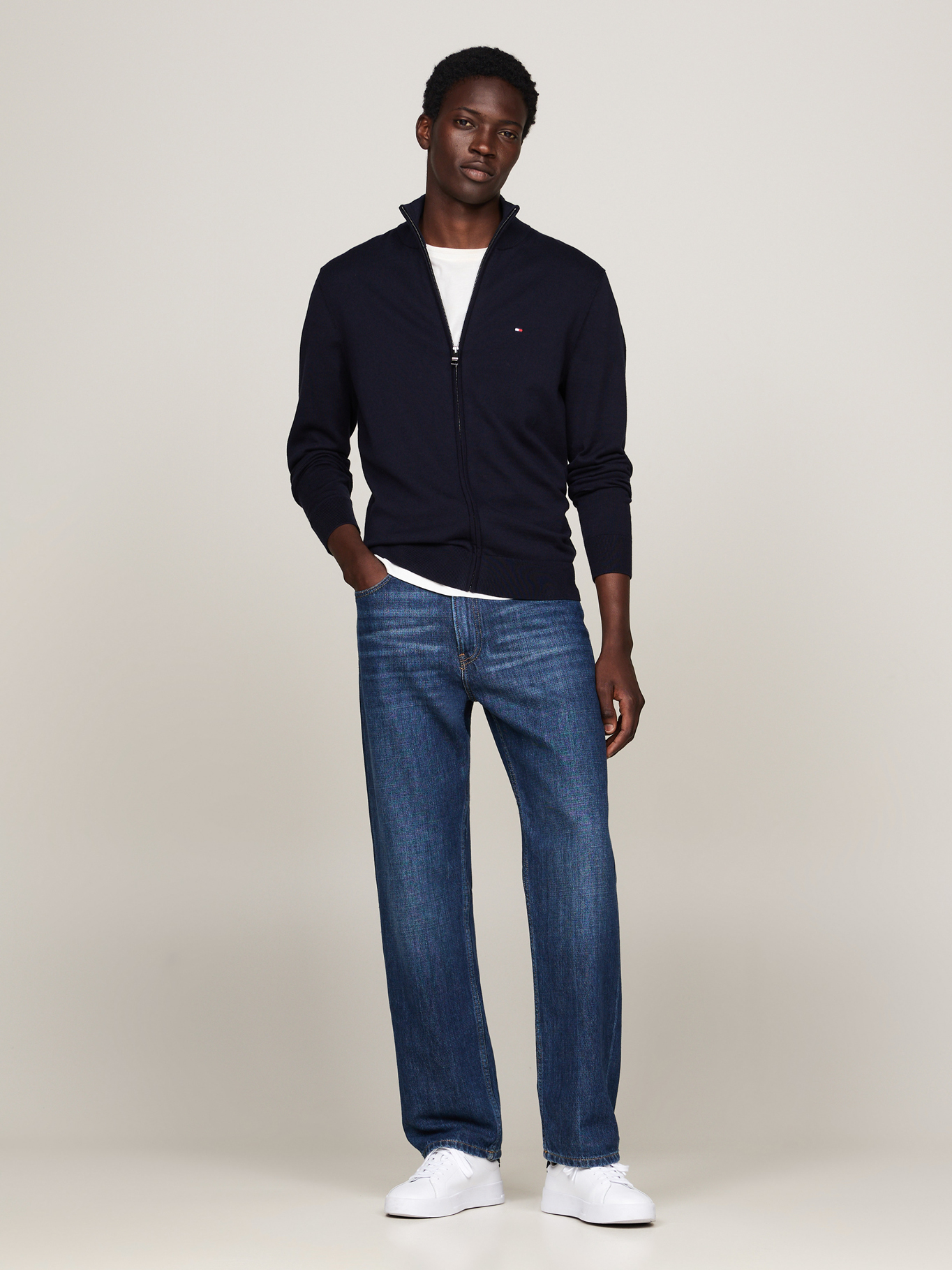 SWEATER ESSENTIAL COTTON CON CIERRE - 2
