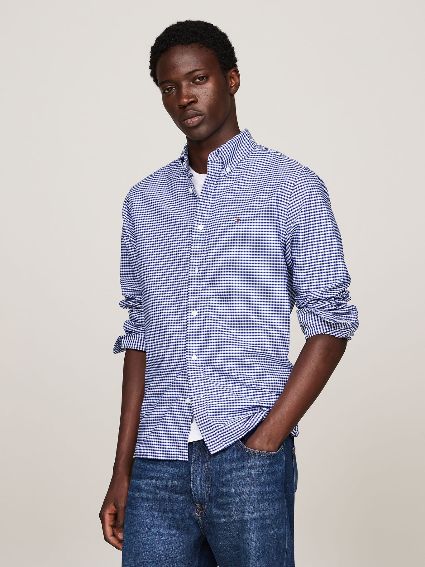 CAMISA OXFORD GINGHAM REGULAR FIT - 1