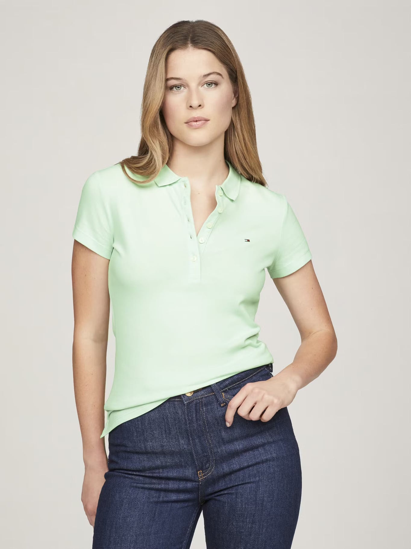 POLO SOLID CON 5 BOTONES SLIM FIT - 1