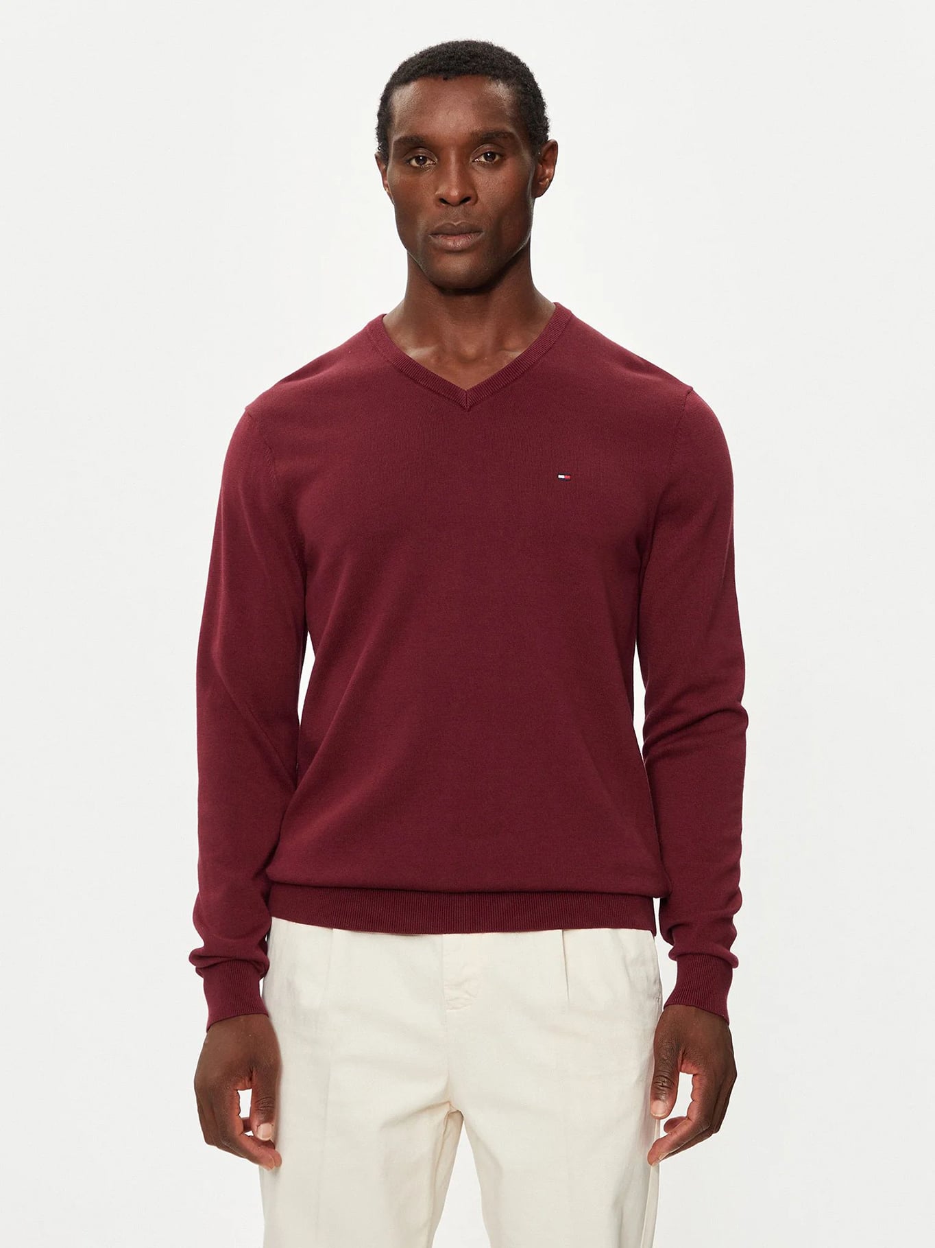 SWEATER BASICO SIGNATURE V-NECK - 1
