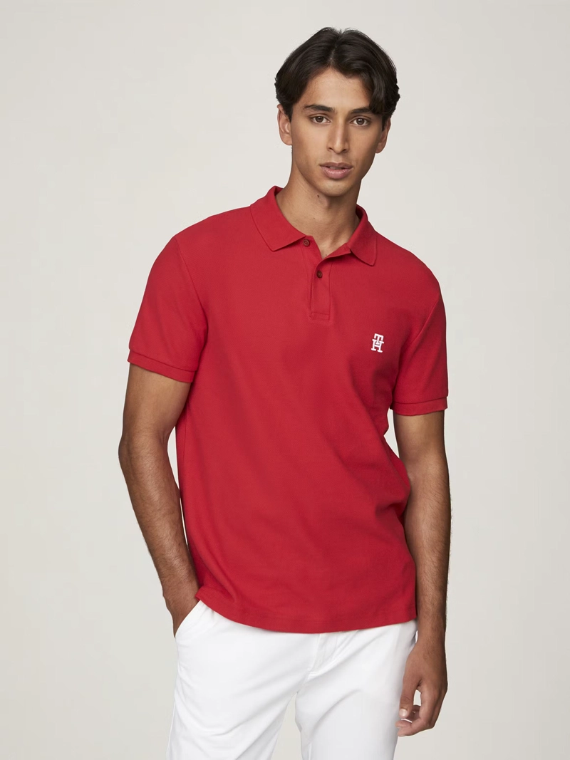 POLO CON LOGO MONOGRAM REGULAR FIT - 1