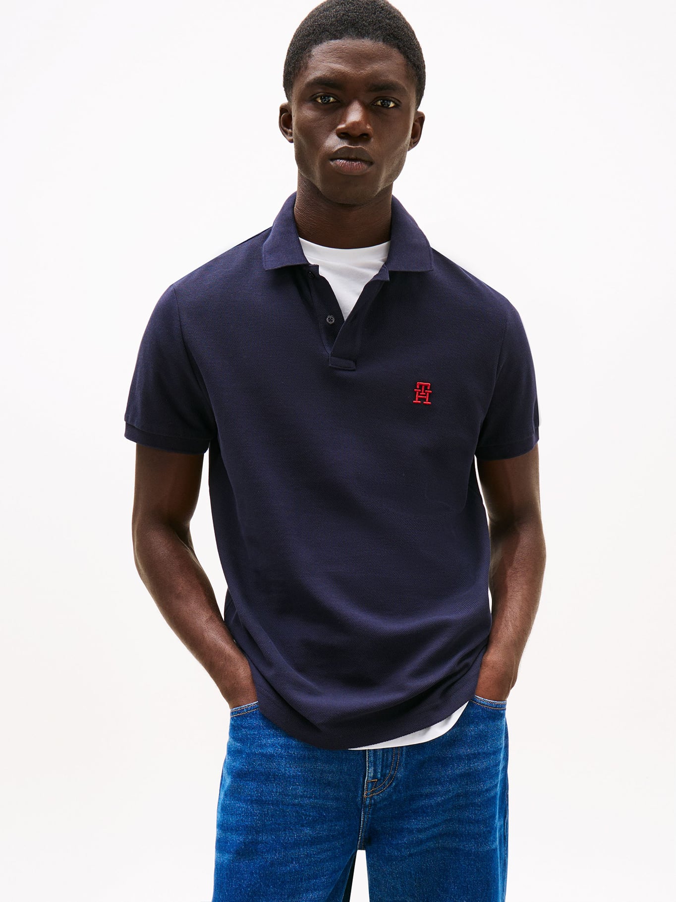 POLO CON LOGO MONOGRAM REGULAR FIT - 1