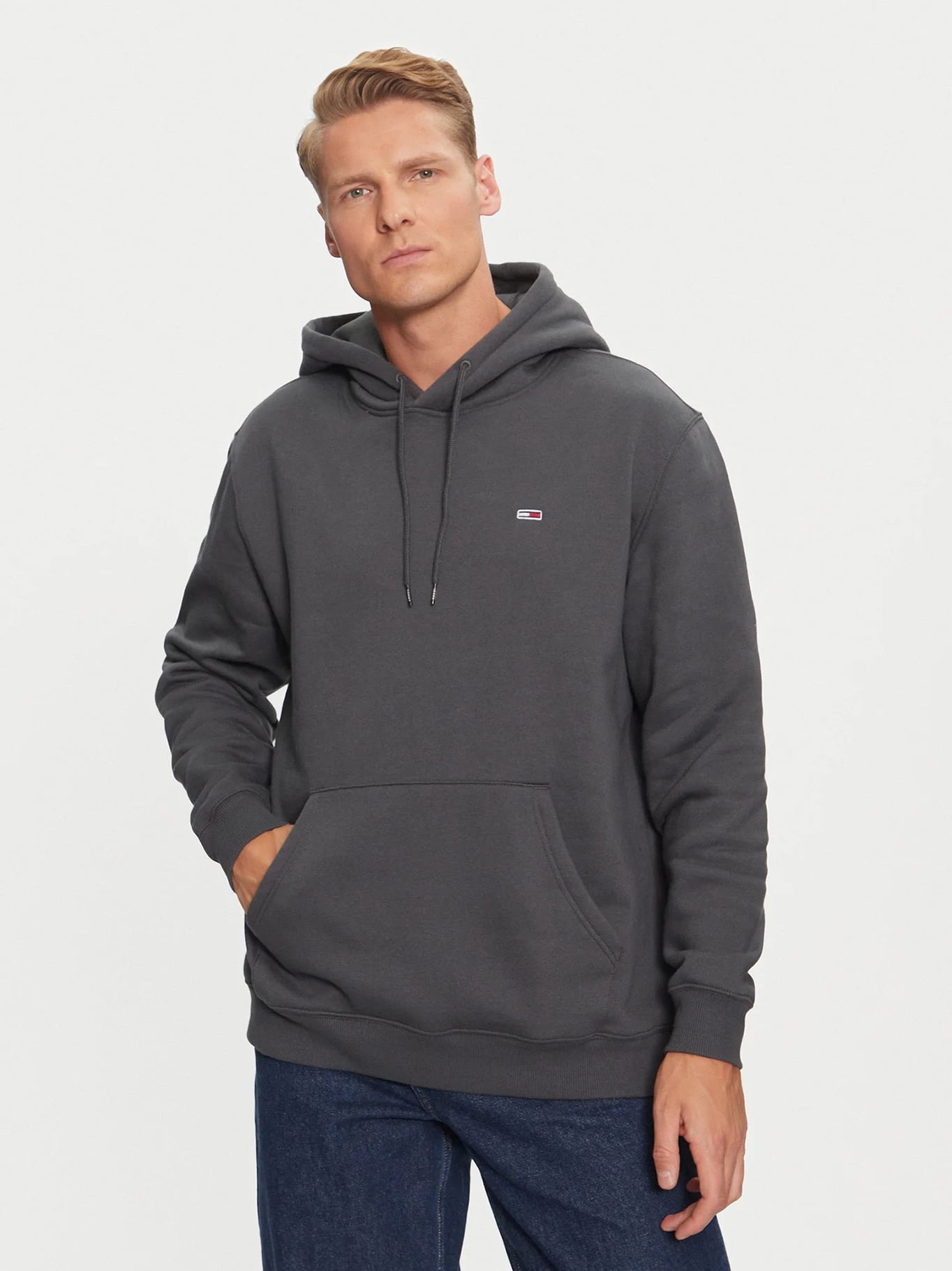 POLERON HOODIE SOLID CON LOGO - 1