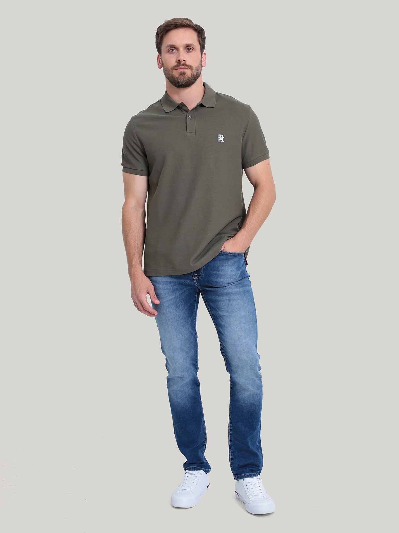 POLO CON LOGO MONOGRAM REGULAR FIT - 2