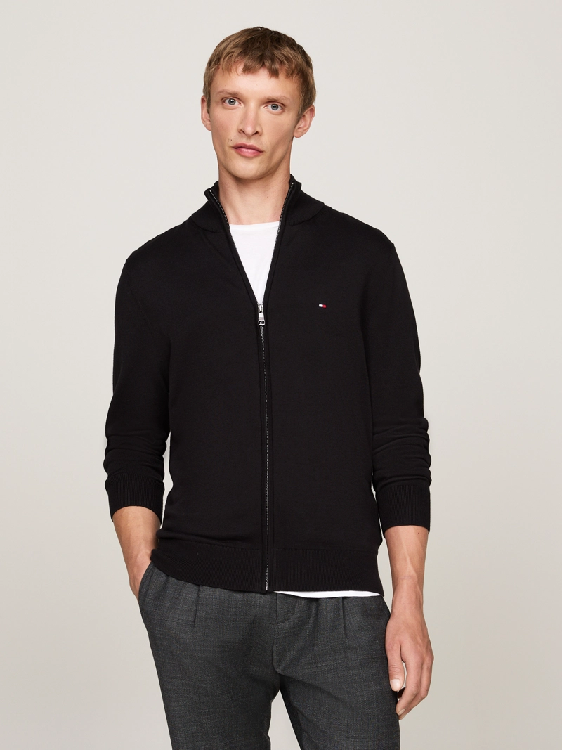SWEATER ESSENTIAL COTTON CON CIERRE - 1