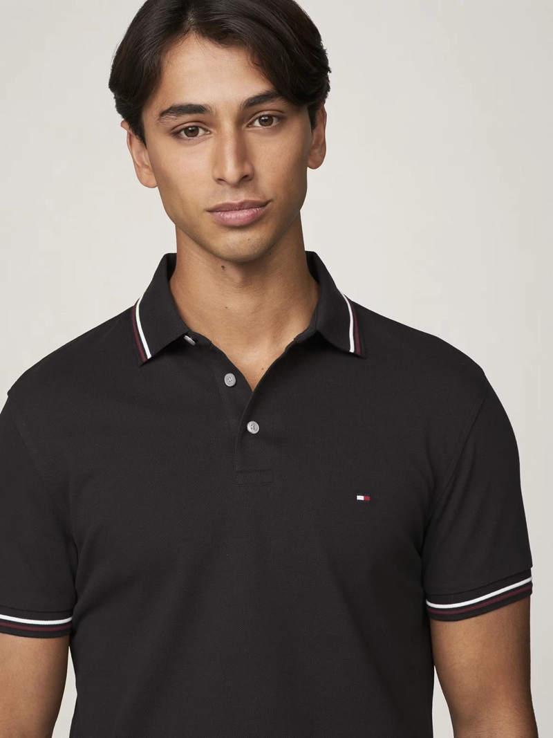 POLO CON RIBETES TIPPED SLIM FIT - 4