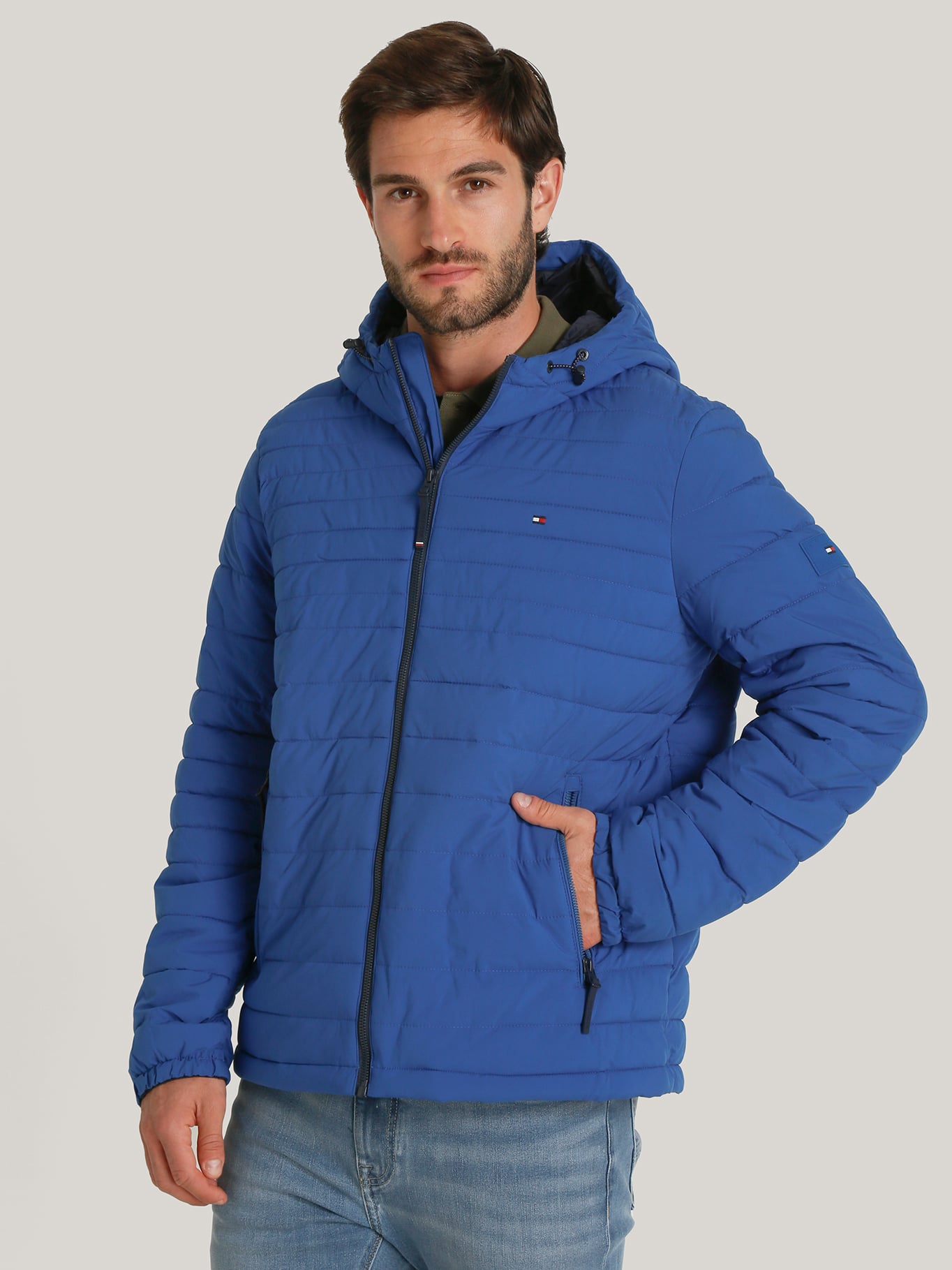 PARKA HOODIE SOLID CON CIERRE - 1