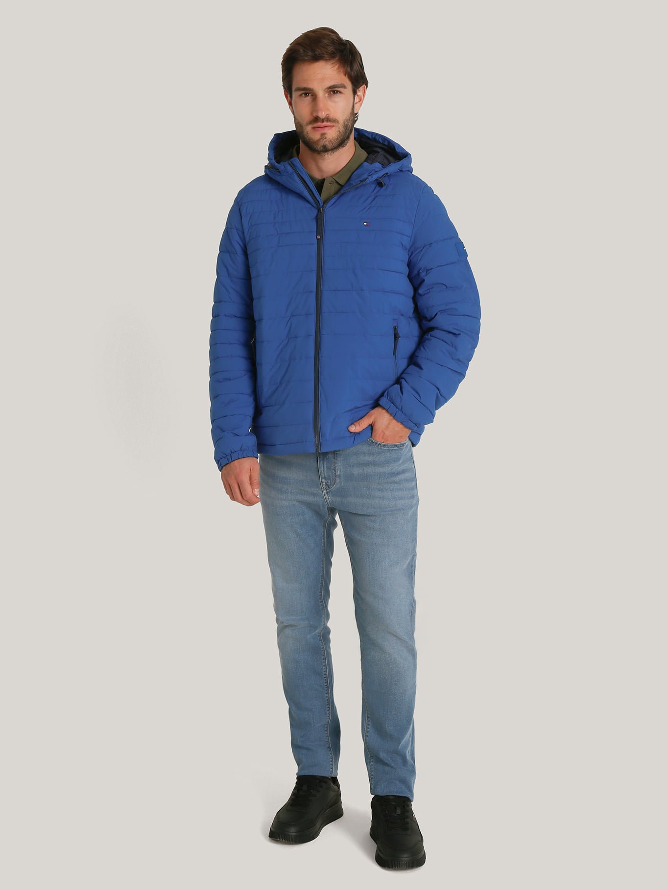 PARKA HOODIE SOLID CON CIERRE - 2