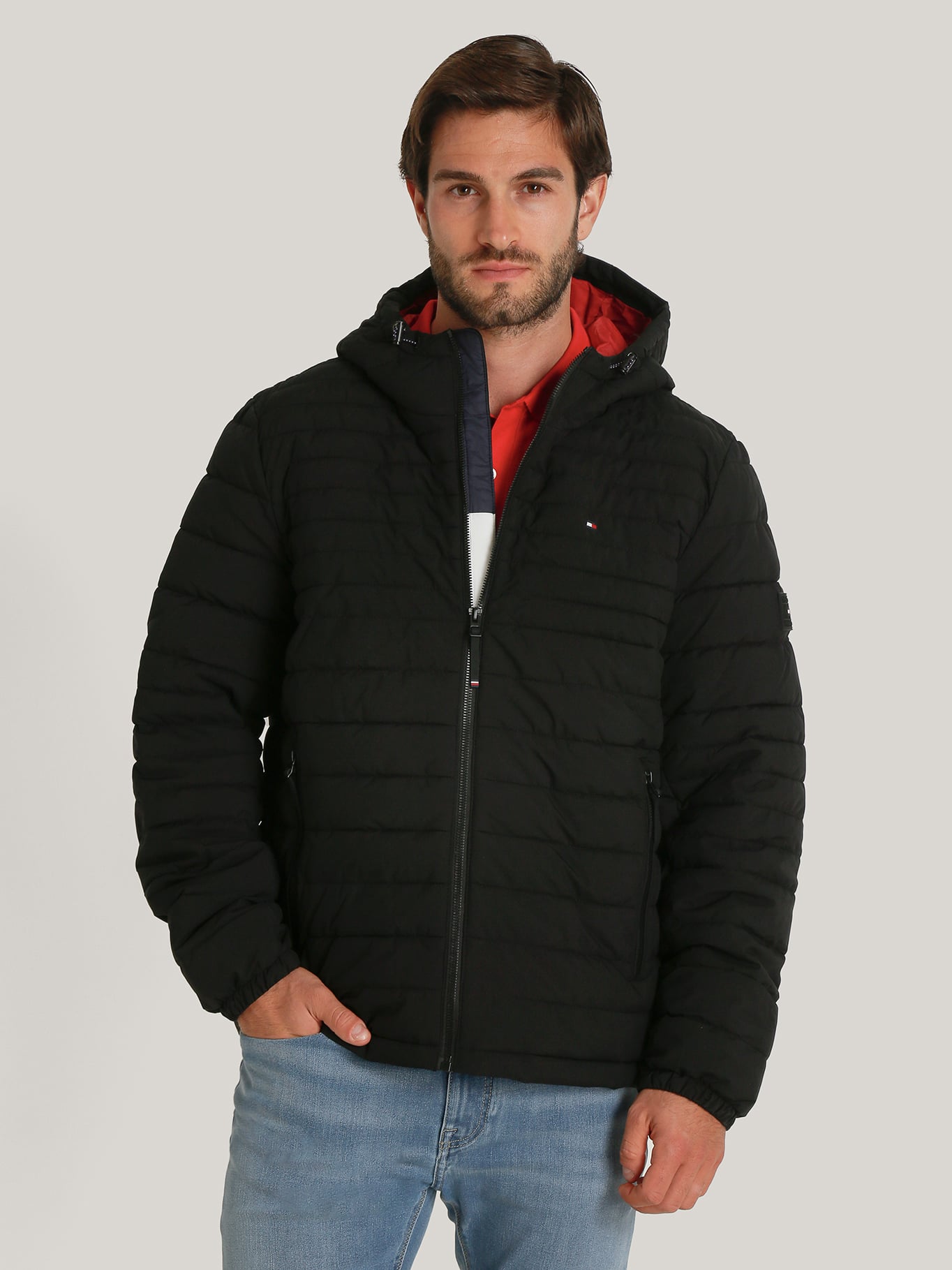 PARKA HOODIE SOLID CON CIERRE - 1