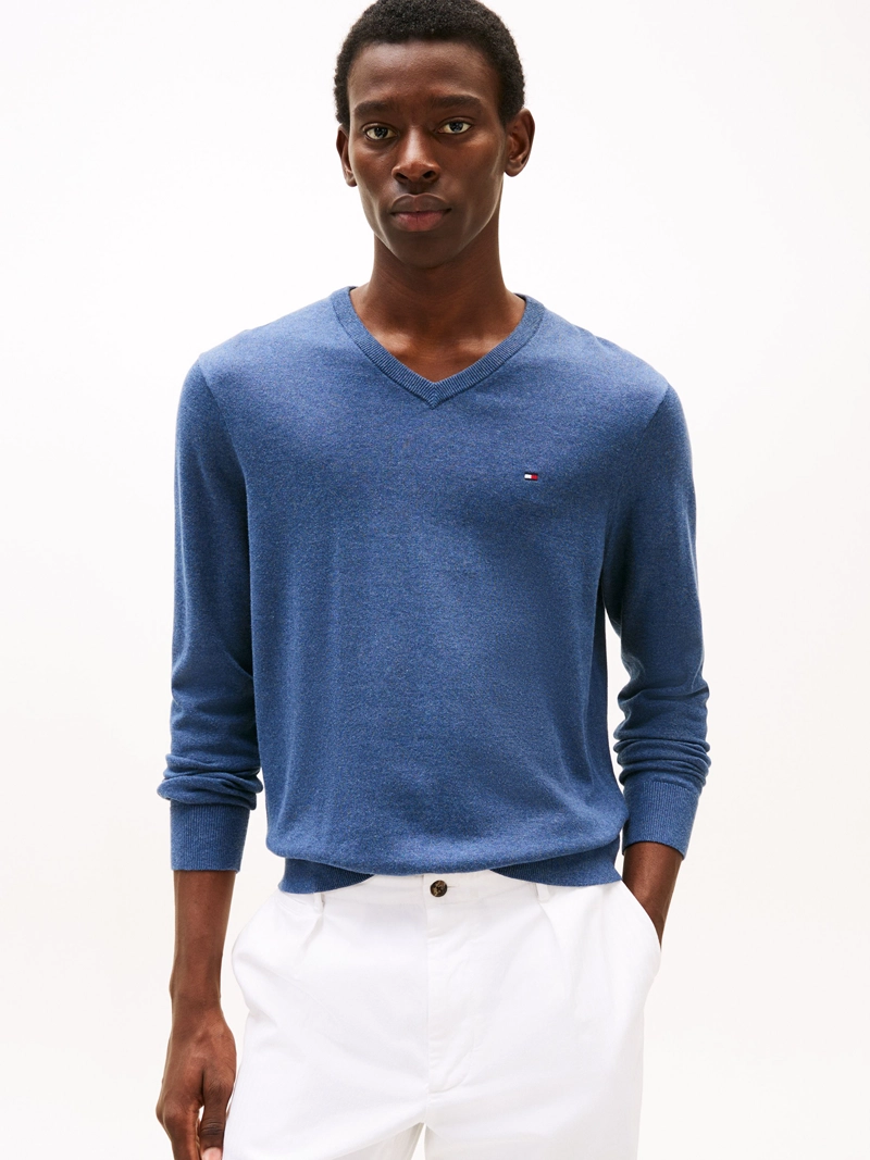SWEATER BASICO SIGNATURE V-NECK - 1