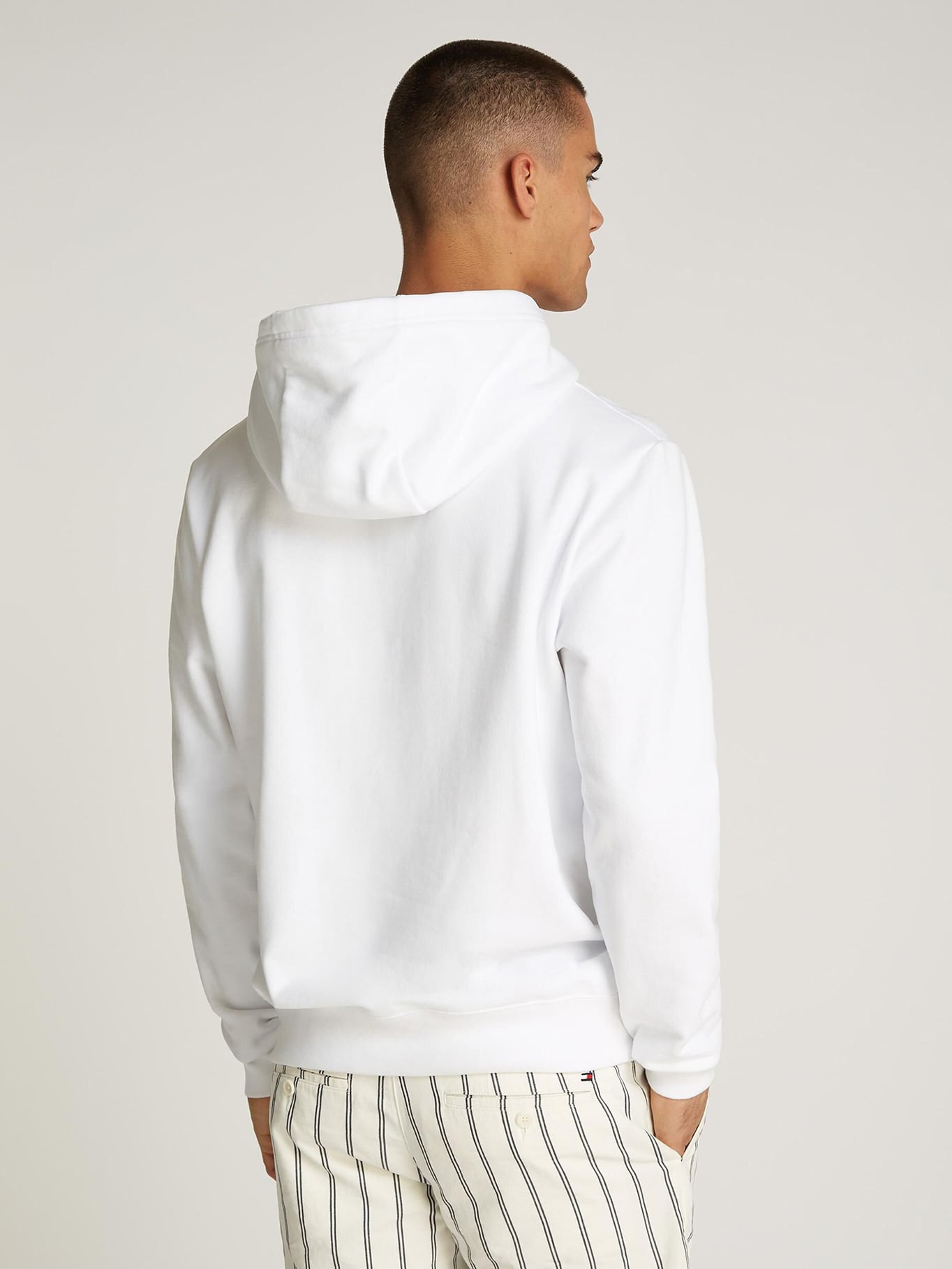 POLERON HOODIE CON LOGO A RAYAS - 3