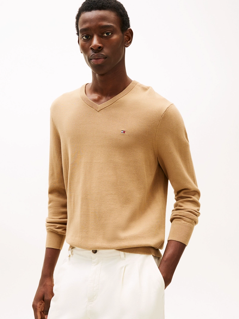 SWEATER BASICO SIGNATURE V-NECK - 1