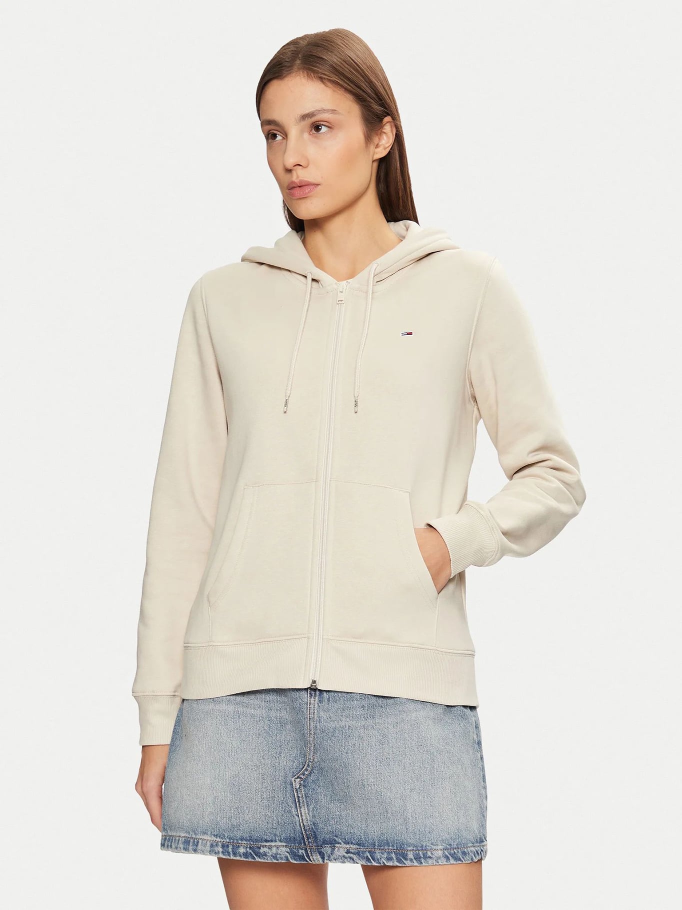 POLERON HOODIE REGULAR FIT CON LOGO - 1