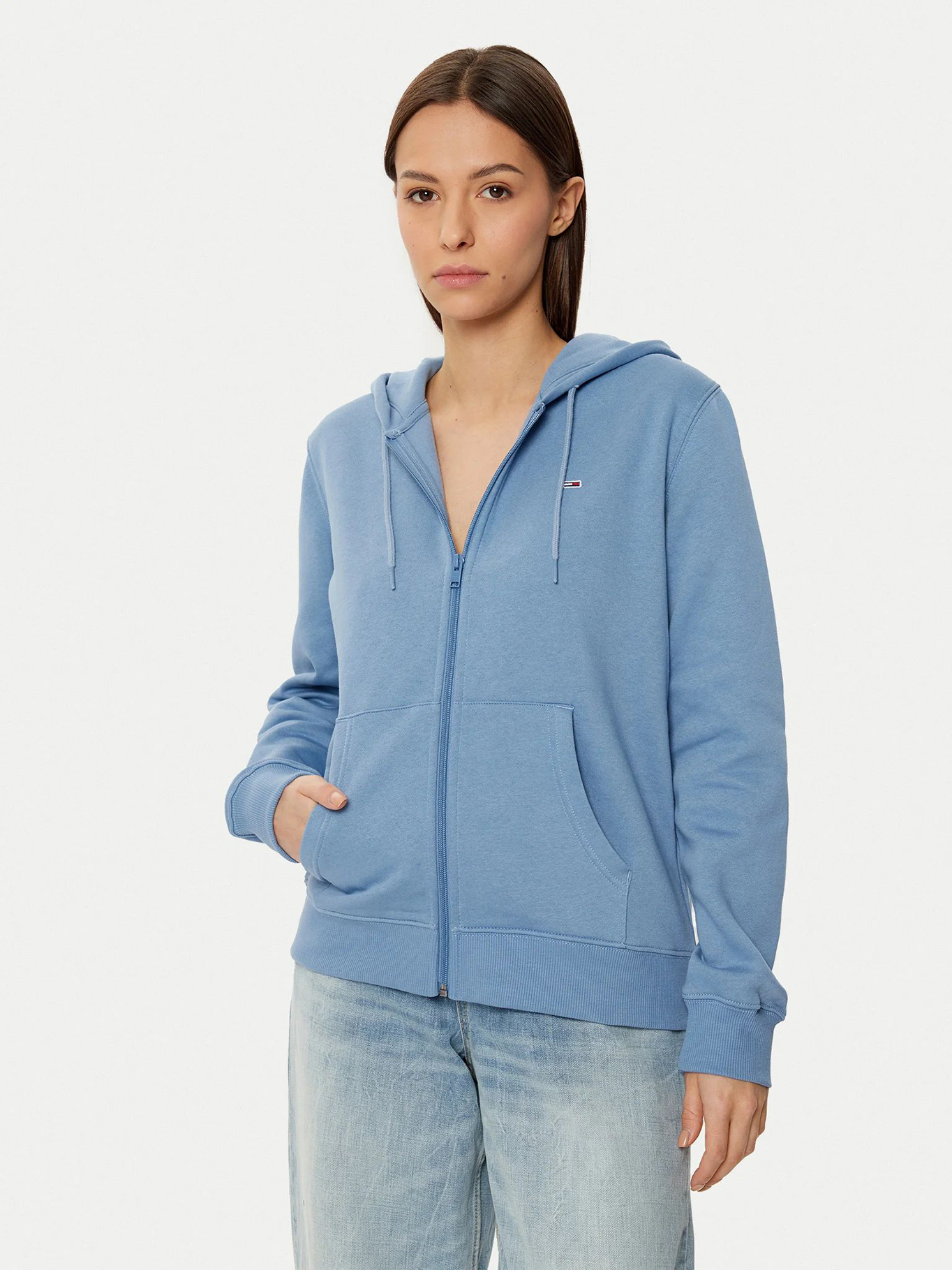 POLERON HOODIE REGULAR FIT CON LOGO - 1