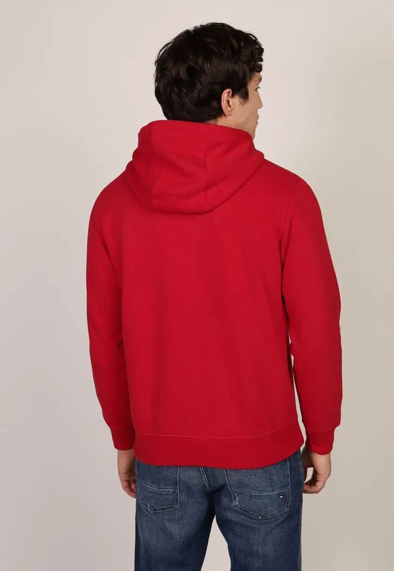 POLERON HOODIE CON LOGO A RAYAS - 3
