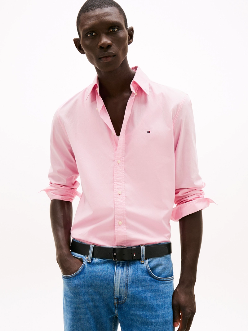 CAMISA TH FLEX SOLID REGULAR FIT - 1