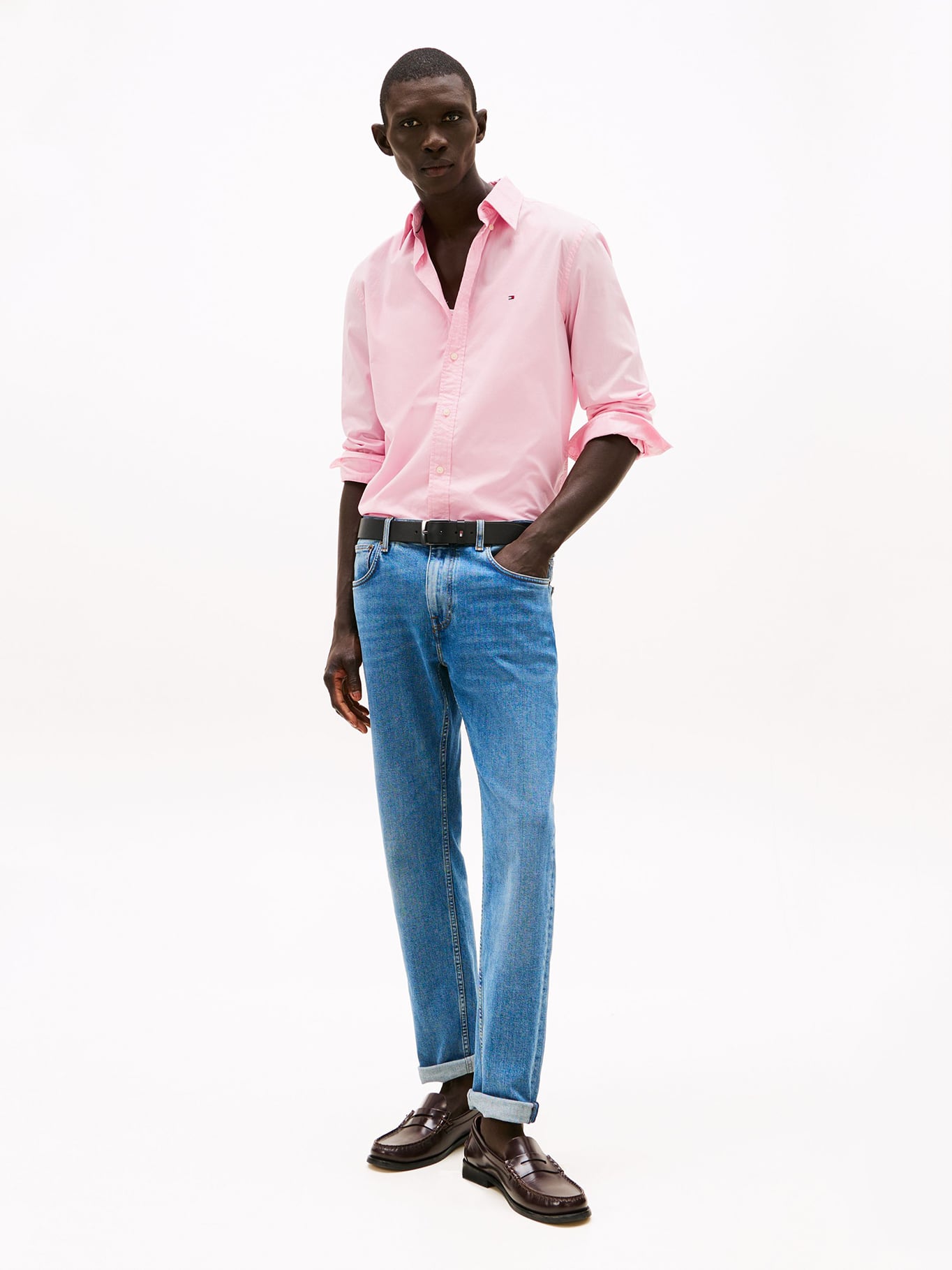 CAMISA TH FLEX SOLID REGULAR FIT - 2