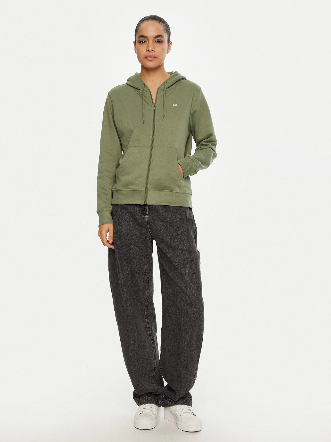 POLERON HOODIE REGULAR FIT CON LOGO - 2