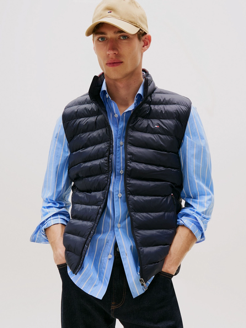 PARKA VEST PACKABLE SOLID - 1