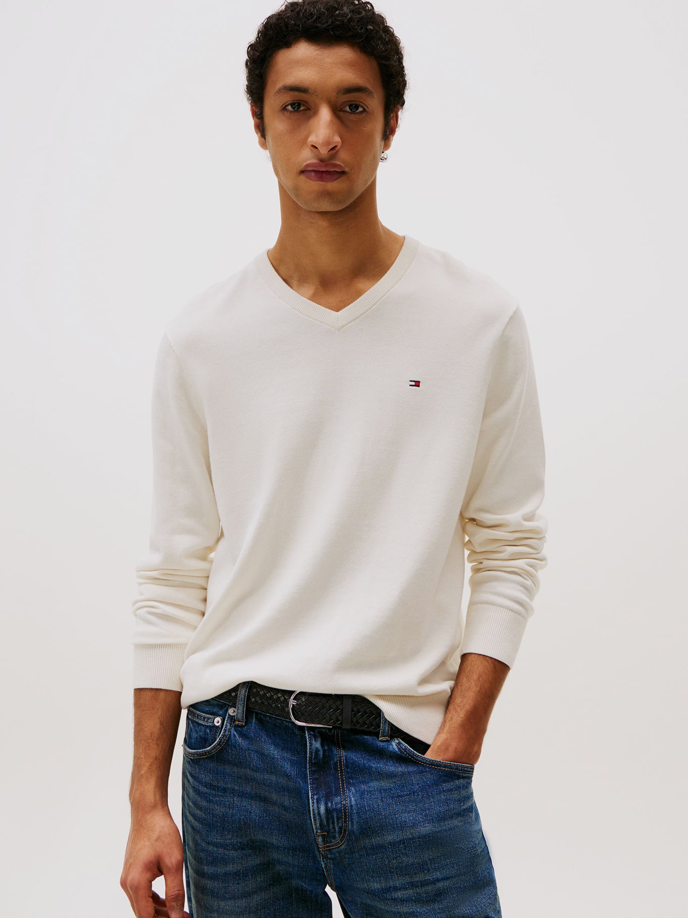 SWEATER BASICO SIGNATURE V-NECK - 1