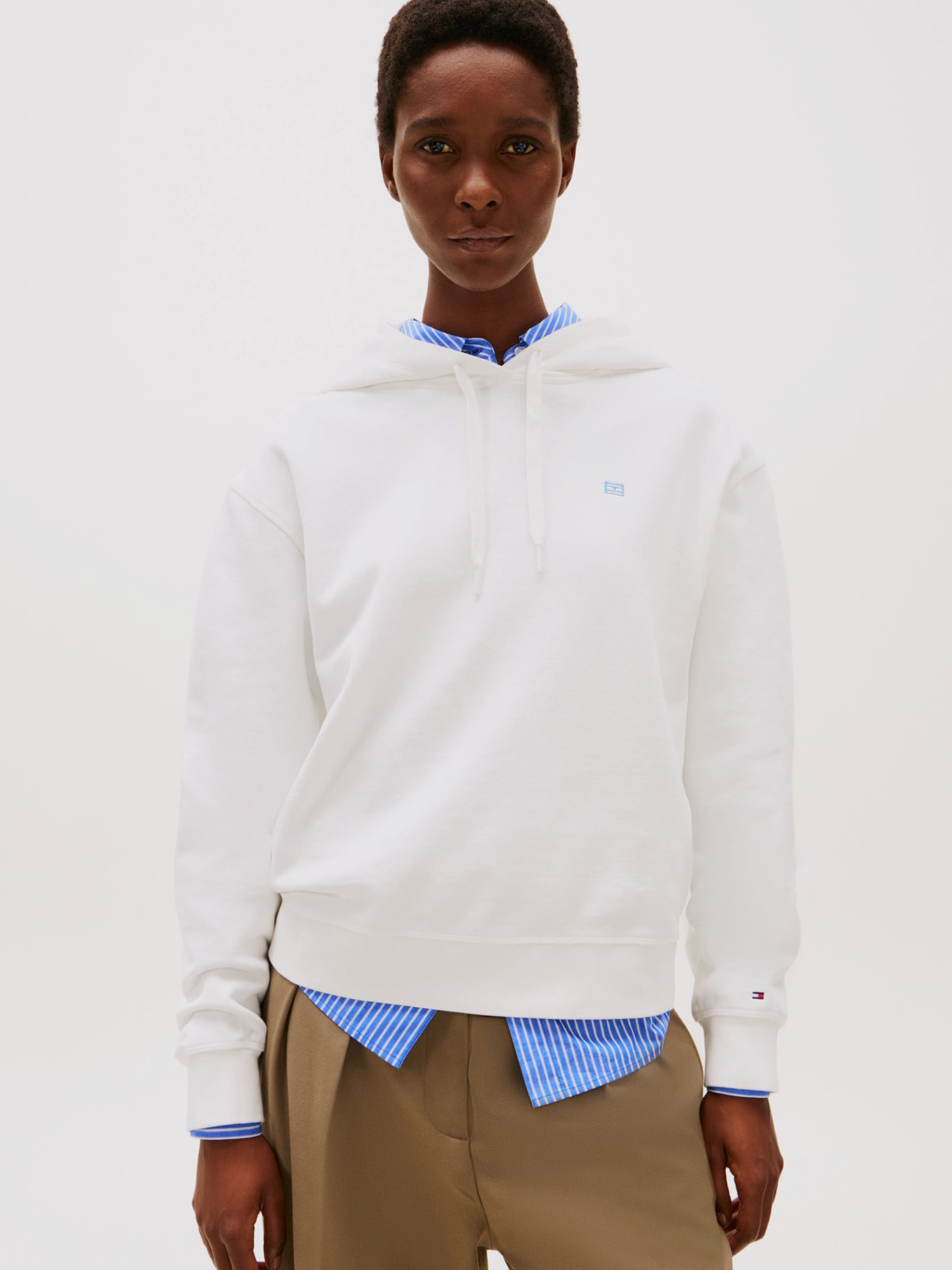 POLERON HOODIE CONTRAST FLAG LOGO - 1