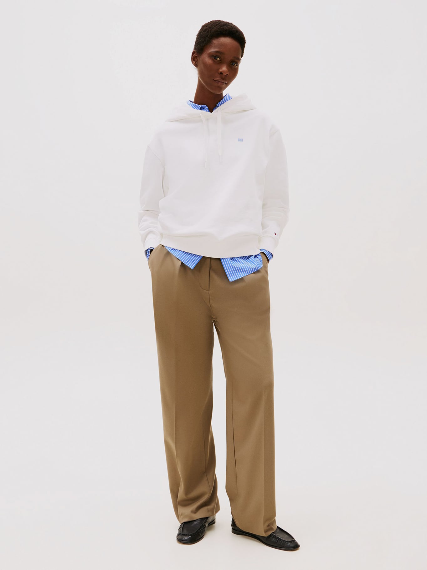 POLERON HOODIE CONTRAST FLAG LOGO - 2
