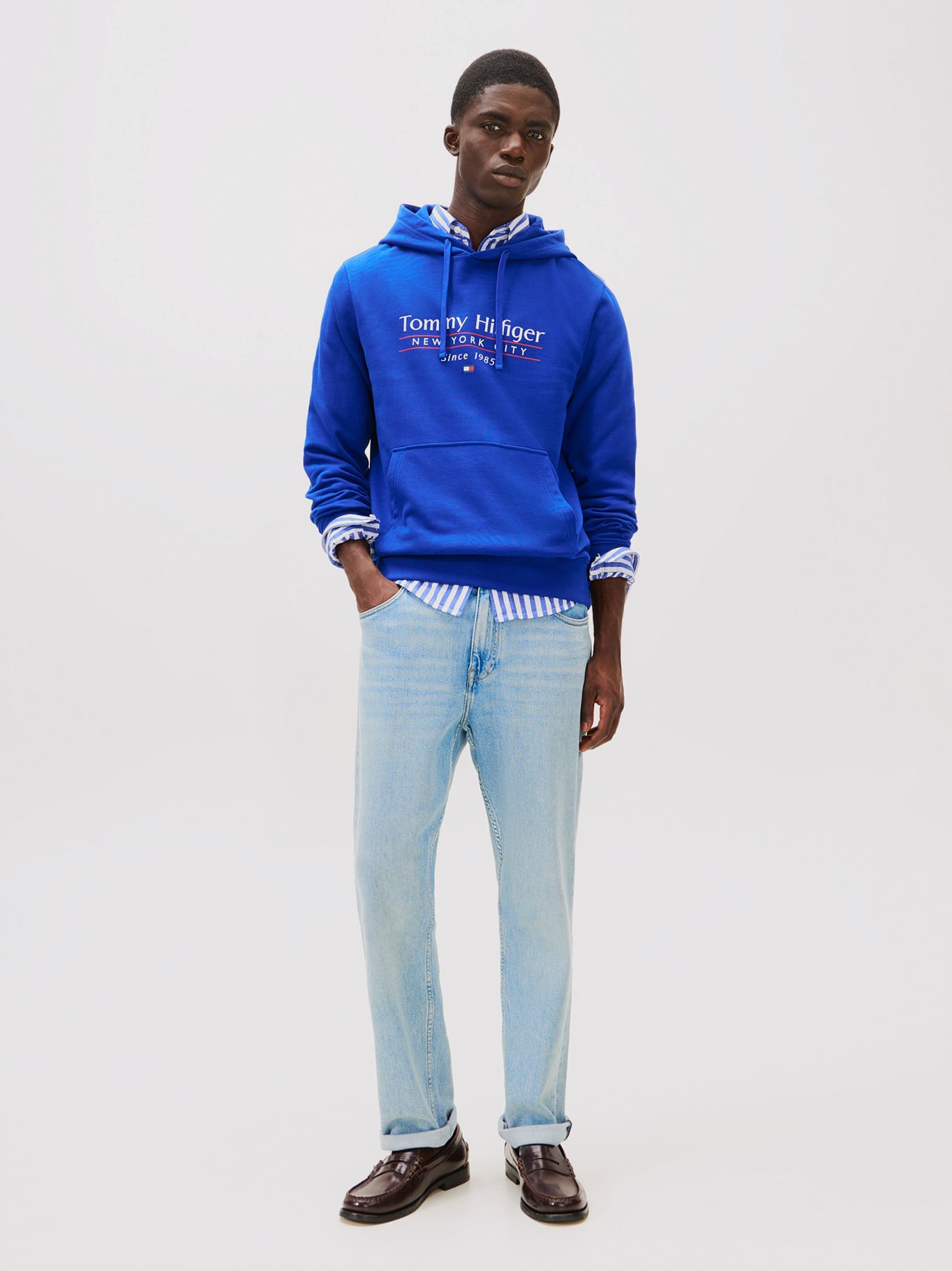 POLERON HOODIE CENTER STACK LOGO - 2