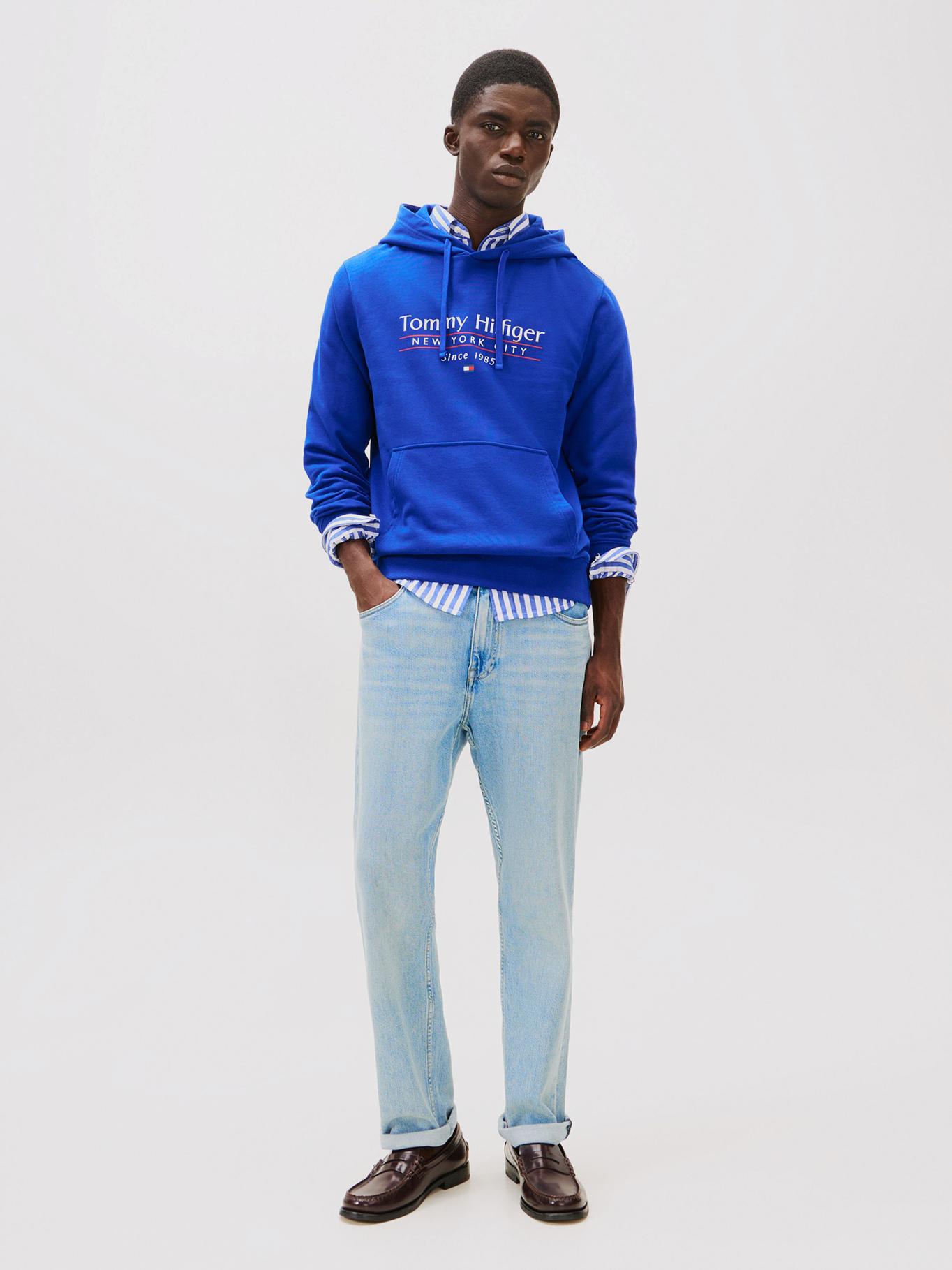 POLERON HOODIE CENTER STACK LOGO - 2