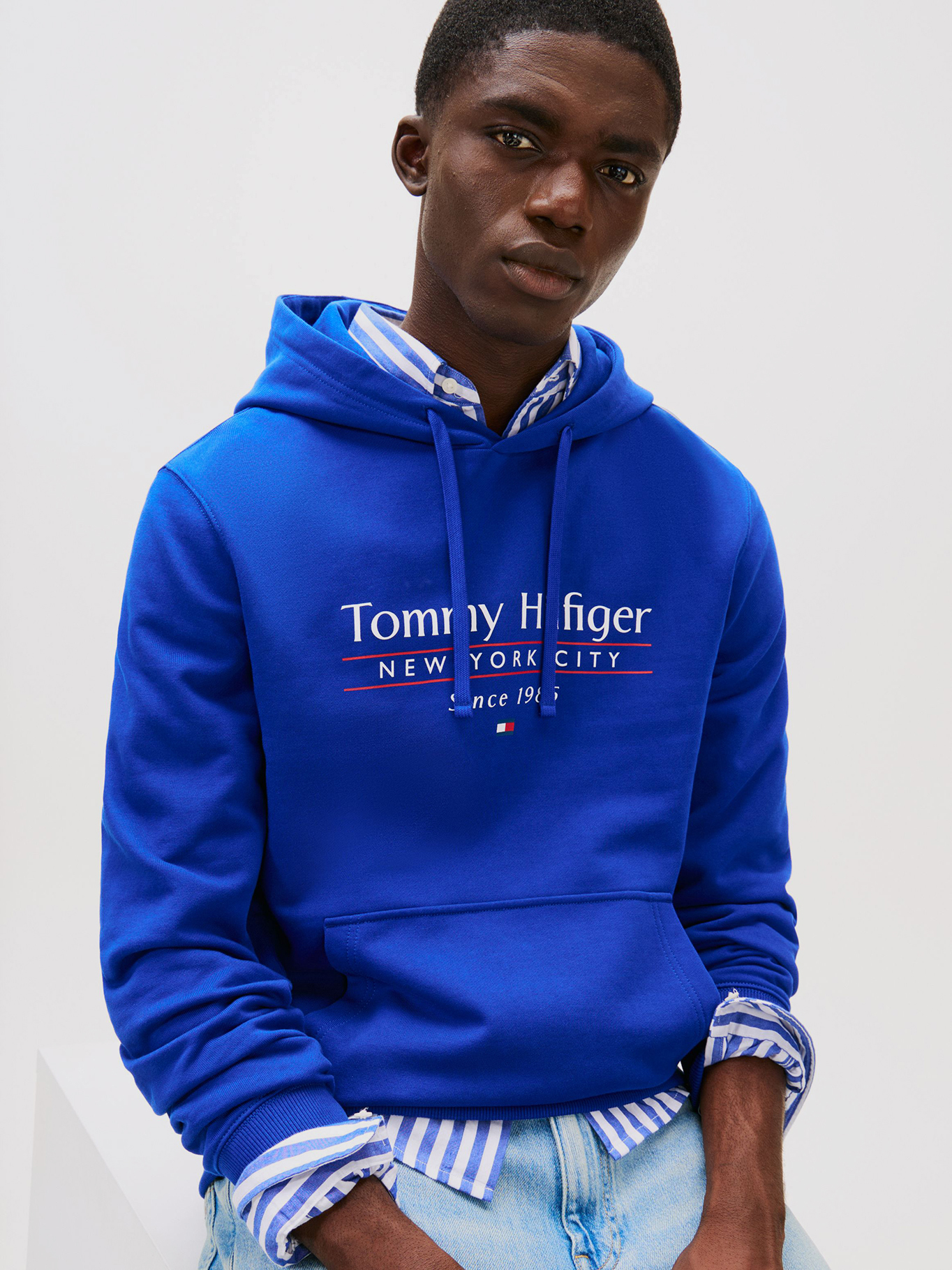 POLERON HOODIE CENTER STACK LOGO - 4