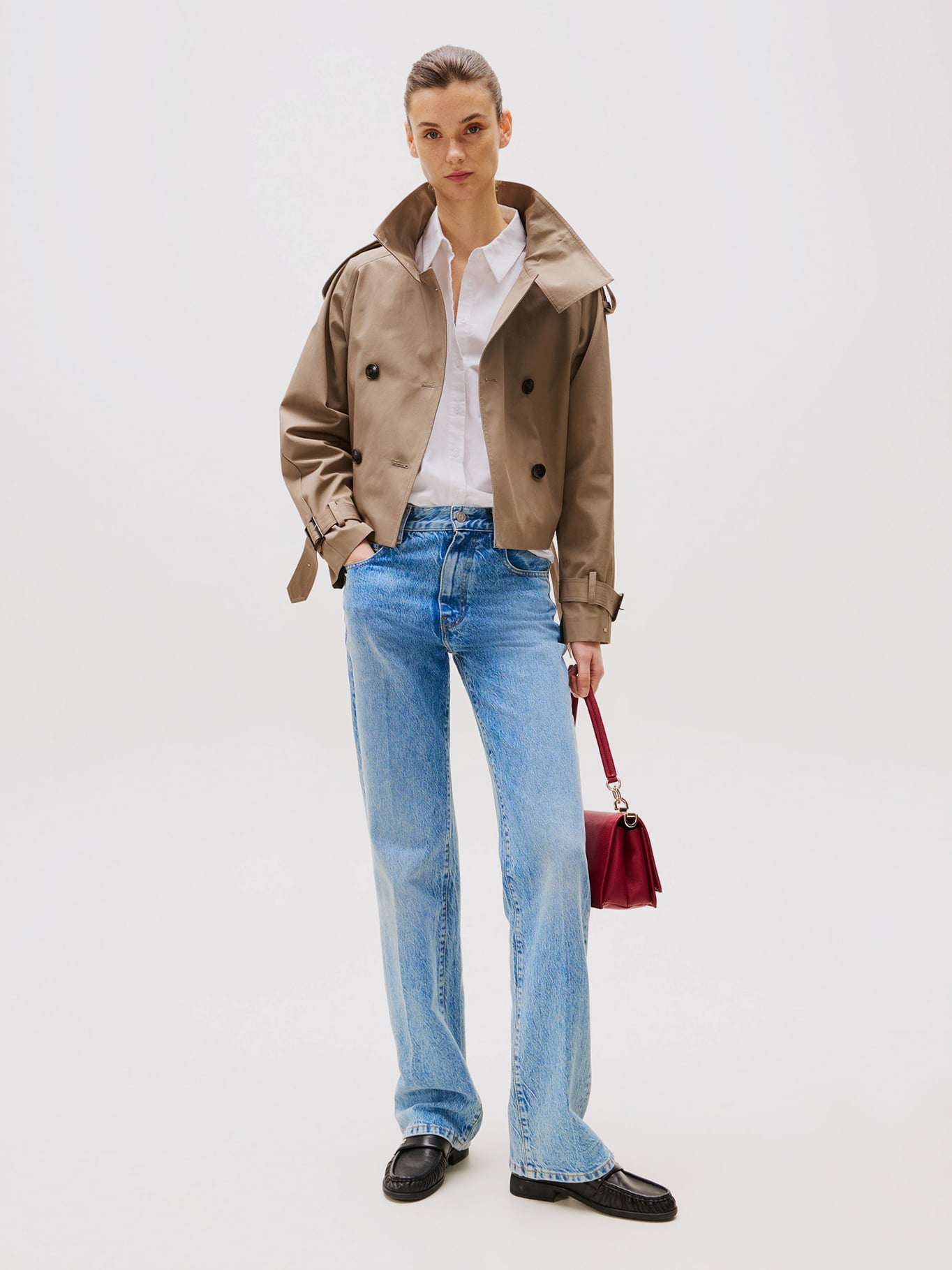 JEANS DE TALLE ALTO BOOTCUT FIT - 1