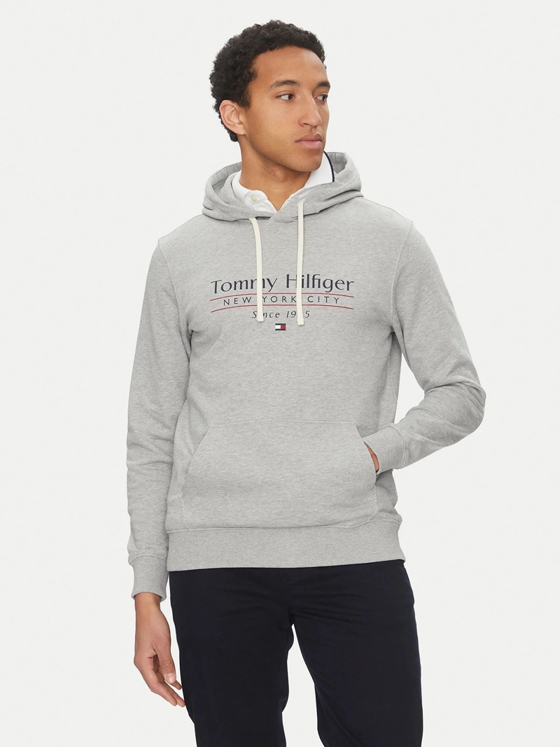 POLERON HOODIE CENTER STACK LOGO - 1
