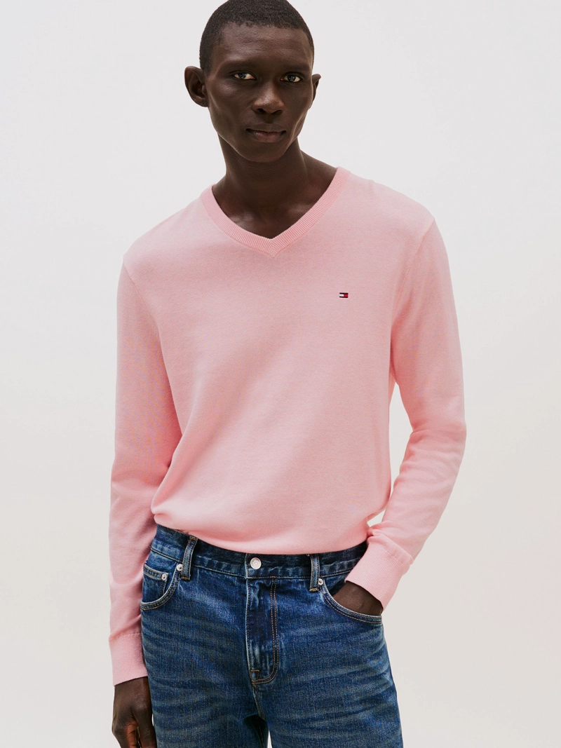 SWEATER BASICO SIGNATURE V-NECK - 1