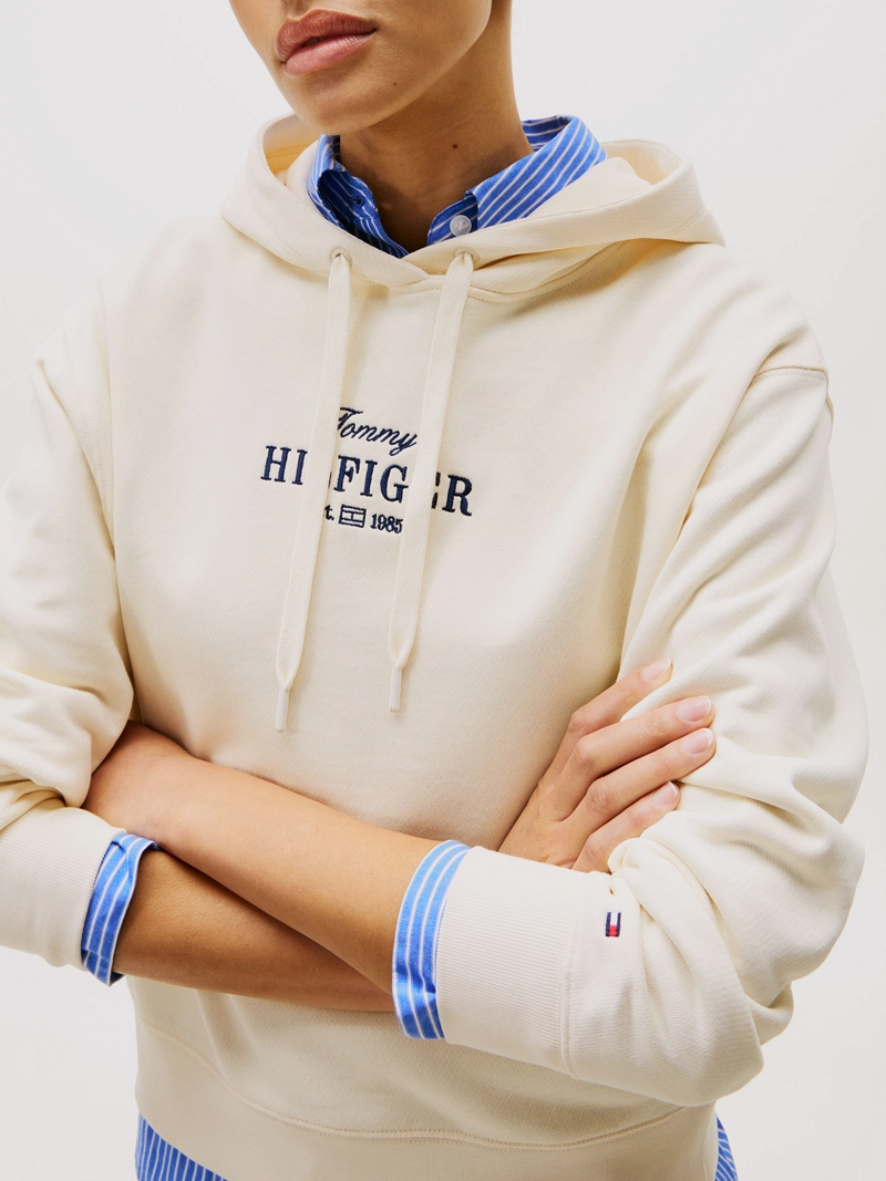 POLERON HOODIE CON LOGO BORDADO - 4