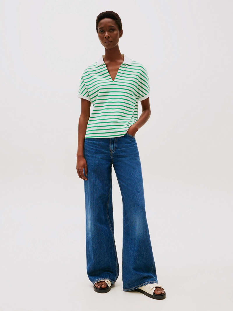 POLO SOLID CON LOGO RELAXED FIT - 2