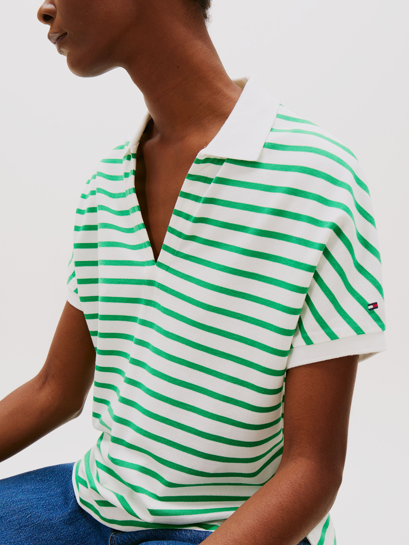 POLO SOLID CON LOGO RELAXED FIT - 4