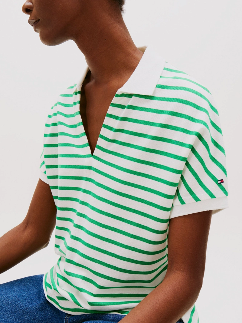 POLO SOLID CON LOGO RELAXED FIT - 4